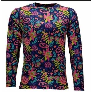 Spyder Floral Long Sleeve Rash Guard Multicolor Size XL